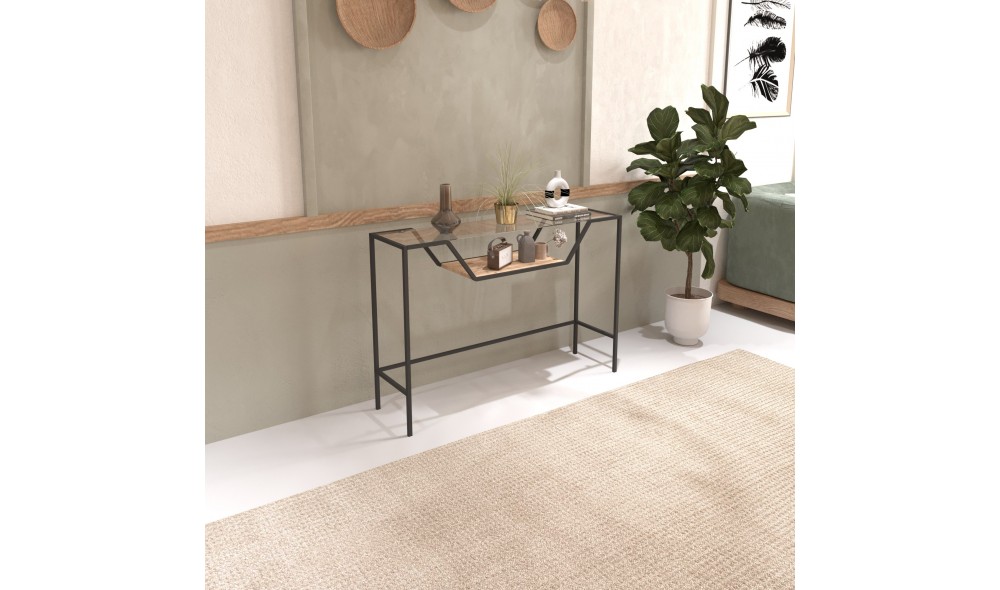 Consola, Lala, Negru, 100 x 76 x 30 cm