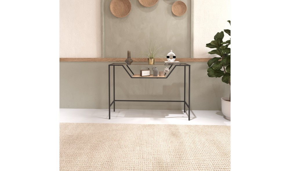 Consola, Lala, Negru, 100 x 76 x 30 cm