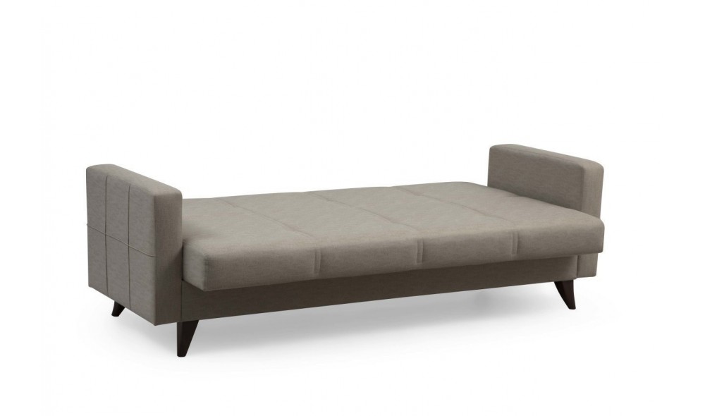 Canapea extensibila cu 3 locuri, Polya - Bej, 205 x 86 x 75 cm