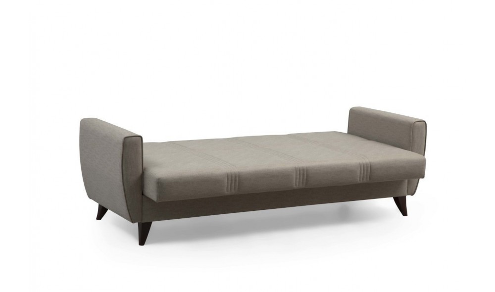 Canapea extensibila cu 3 locuri, Zaden - Bej, 207 x 86 x 77 cm