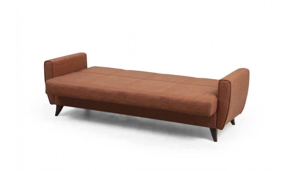 Canapea extensibila cu 3 locuri, Zaden - Tile Red, 207 x 86 x 77 cm