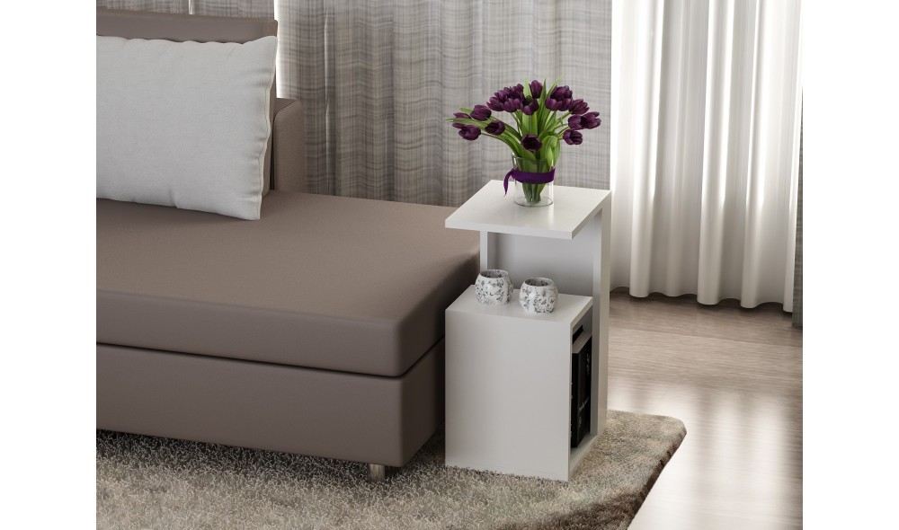 Tabel lateral Sora - Alba 35 x 60 x 29 cm