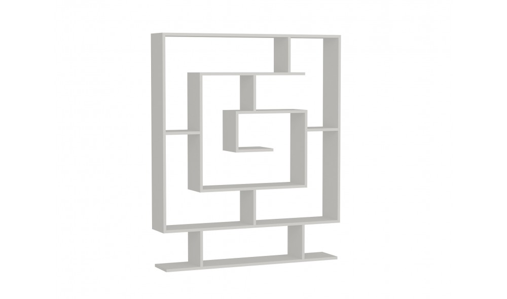 Raft pentru carti, Sarmasik, Alb, 125 x 149 x 22 cm