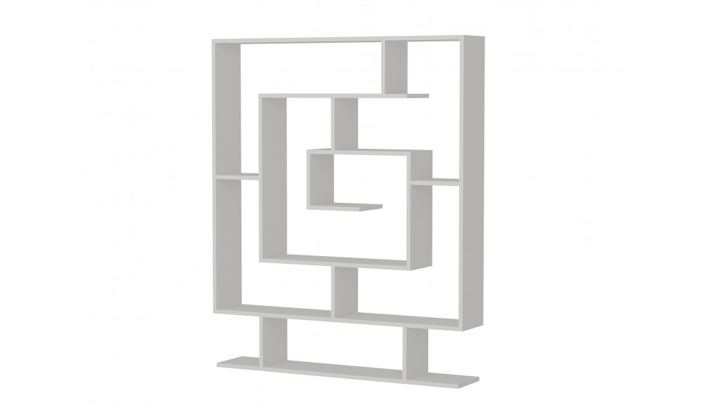 Raft pentru carti, Sarmasik, Alb, 125 x 149 x 22 cm