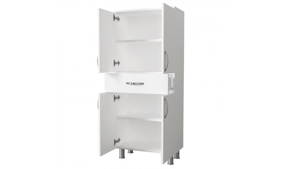 Dulap de baie, Arizona 4 Door, Alb, 59 x 140 x 32 cm