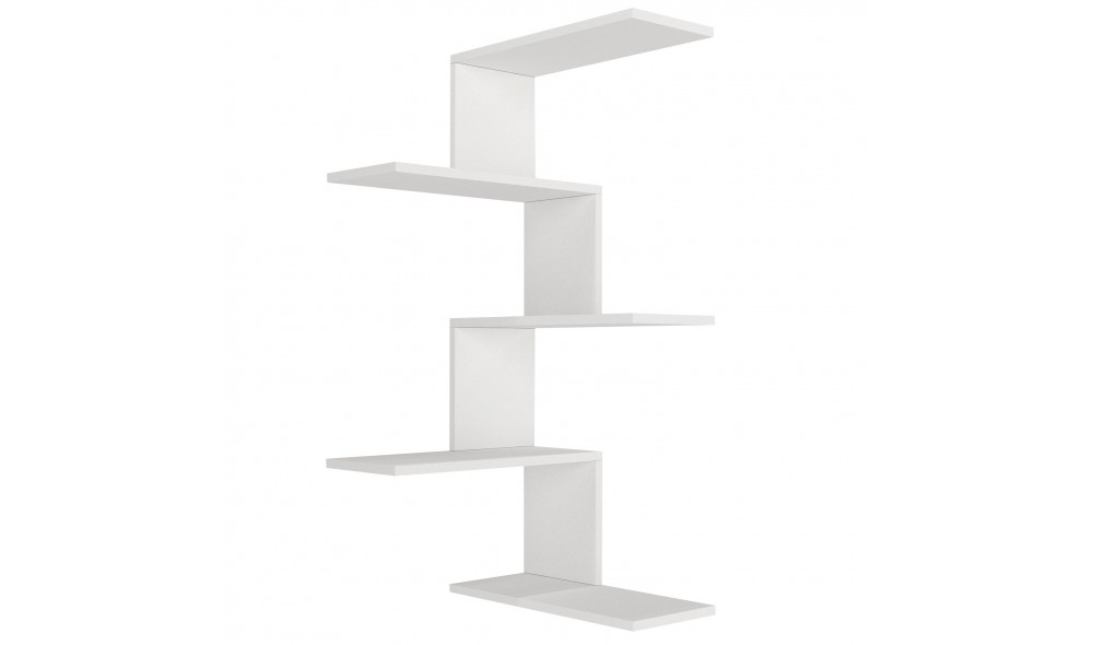 Raft de perete, Caniko, Alb, 52 x 109 x 30 cm