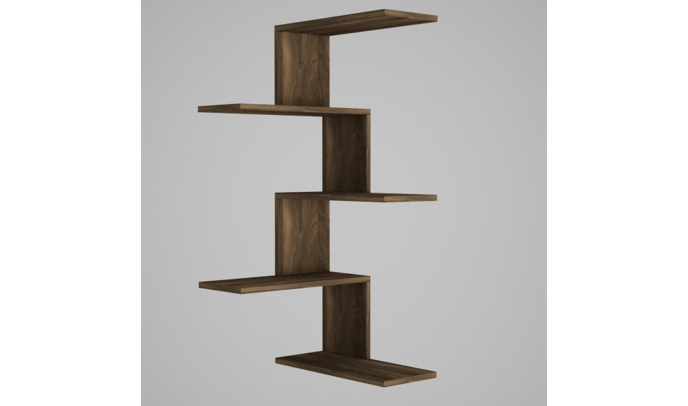 Raft de perete, Caniko, Nuc, 52 x 109 x 30 cm