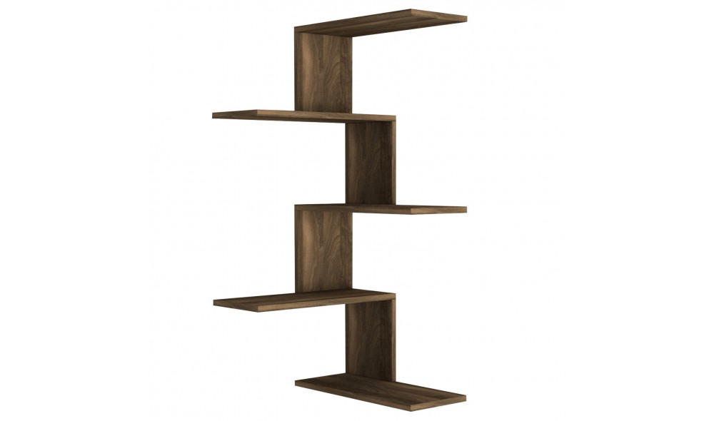 Raft de perete, Caniko, Nuc, 52 x 109 x 30 cm