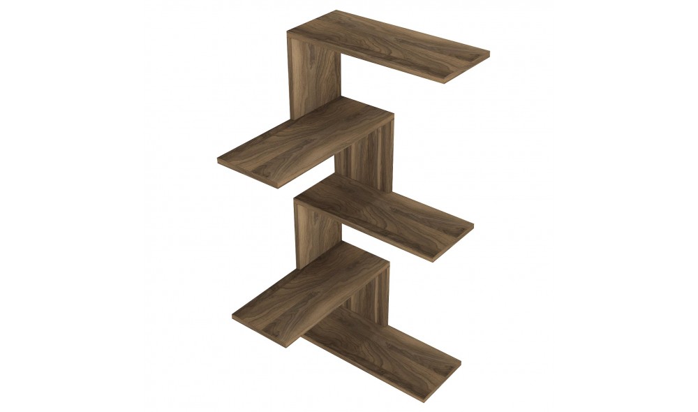 Raft de perete, Caniko, Nuc, 52 x 109 x 30 cm