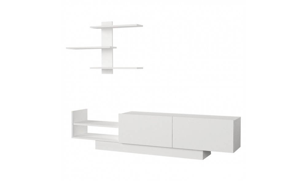 Unitate TV, Egemen, Alb, 180 x 40 x 32 cm