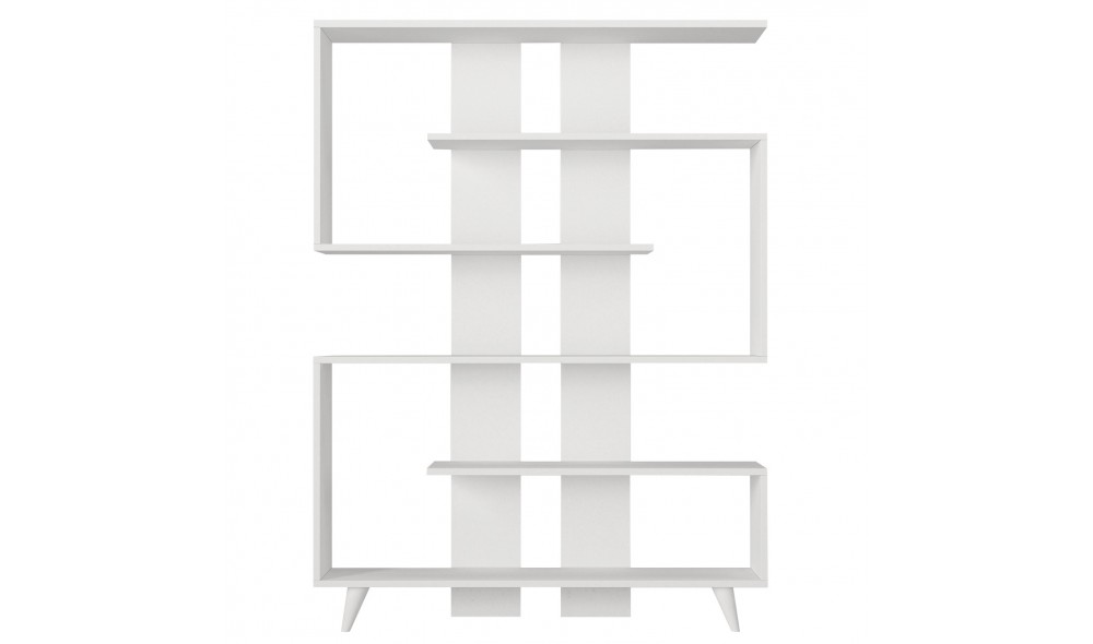 Raft pentru carti, Rain, Alb, 120 x 162 x 20 cm