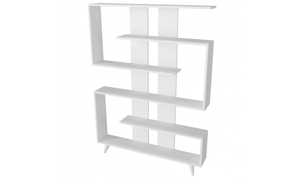 Raft pentru carti, Rain, Alb, 120 x 162 x 20 cm