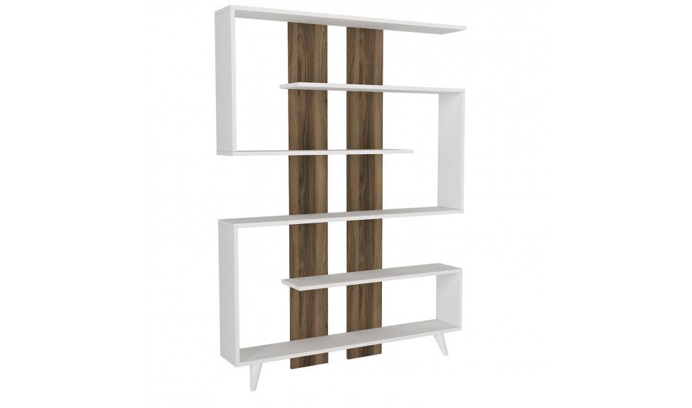 Raft pentru carti, Rain, AlbNuc, 120 x 162 x 20 cm