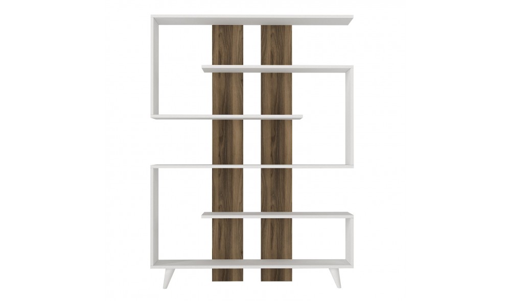 Raft pentru carti, Rain, AlbNuc, 120 x 162 x 20 cm