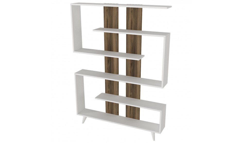 Raft pentru carti, Rain, AlbNuc, 120 x 162 x 20 cm