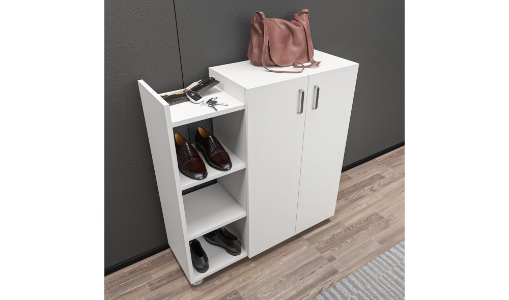 Pantofar, Asus, Alb, 90 x 95 x 30 cm