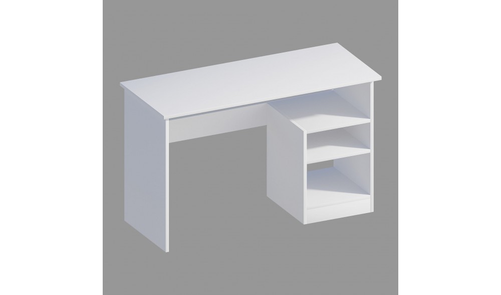 Birou de studiu, Bahar, Alb, 120 x 74 x 50 cm