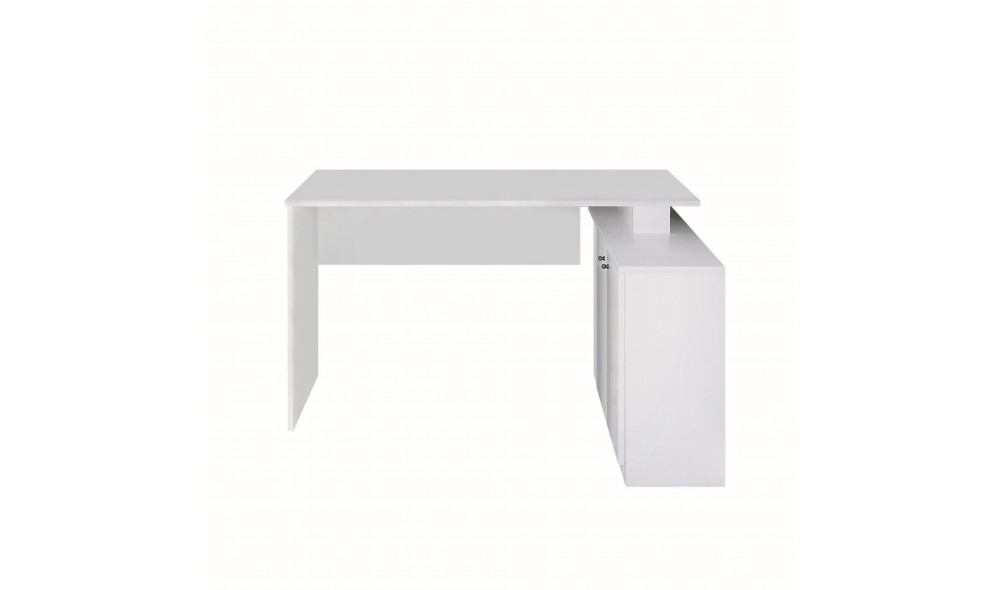 Birou de studiu, Basak, Alb, 130 x 74 x 60 cm