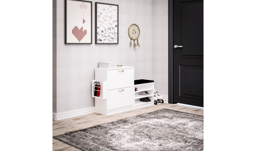 Pantofar, Trend, Alb, 130 x 80 x 31 cm