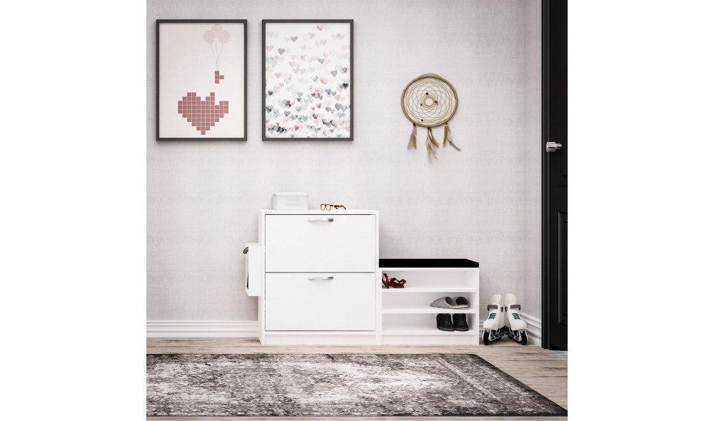 Pantofar, Trend, Alb, 130 x 80 x 31 cm