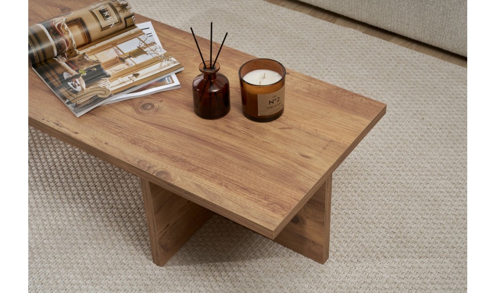 Masuta de cafea, Harbor - Atlantic Pine, 120 x 30 x 45 cm