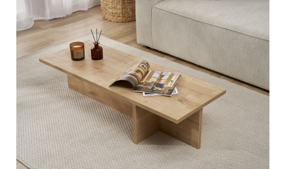 Masuta de cafea, Harbor - Sapphire Oak, 120 x 30 x 45 cm