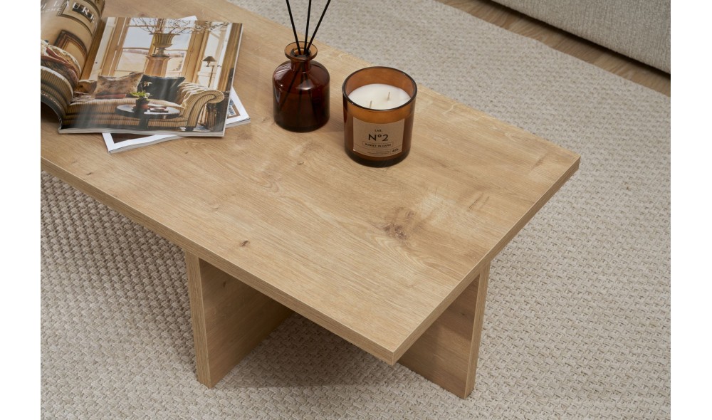 Masuta de cafea, Harbor - Sapphire Oak, 120 x 30 x 45 cm