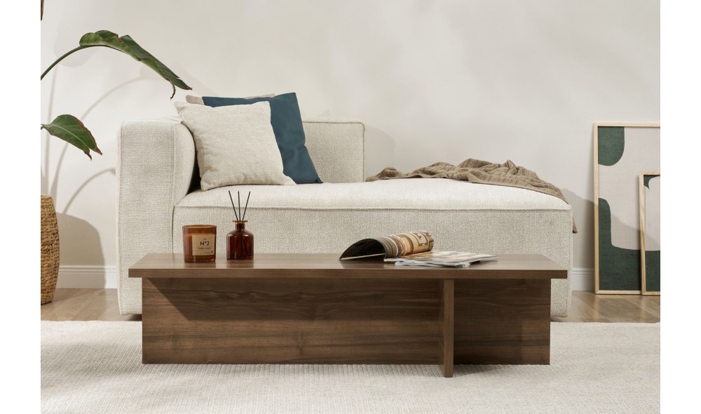 Masuta de cafea, Harbor - Venezia Walnut, 120 x 30 x 45 cm