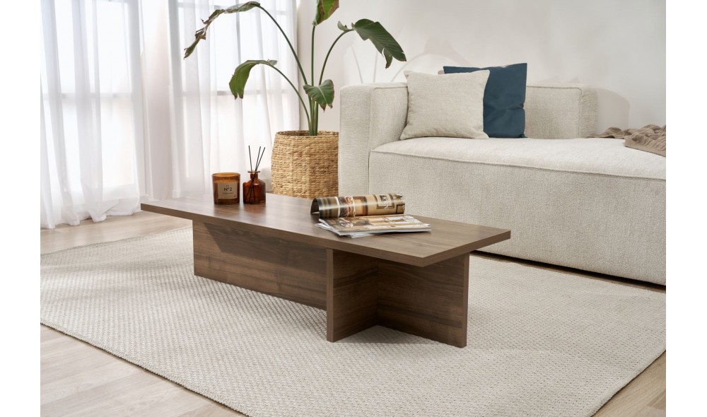 Masuta de cafea, Harbor - Venezia Walnut, 120 x 30 x 45 cm