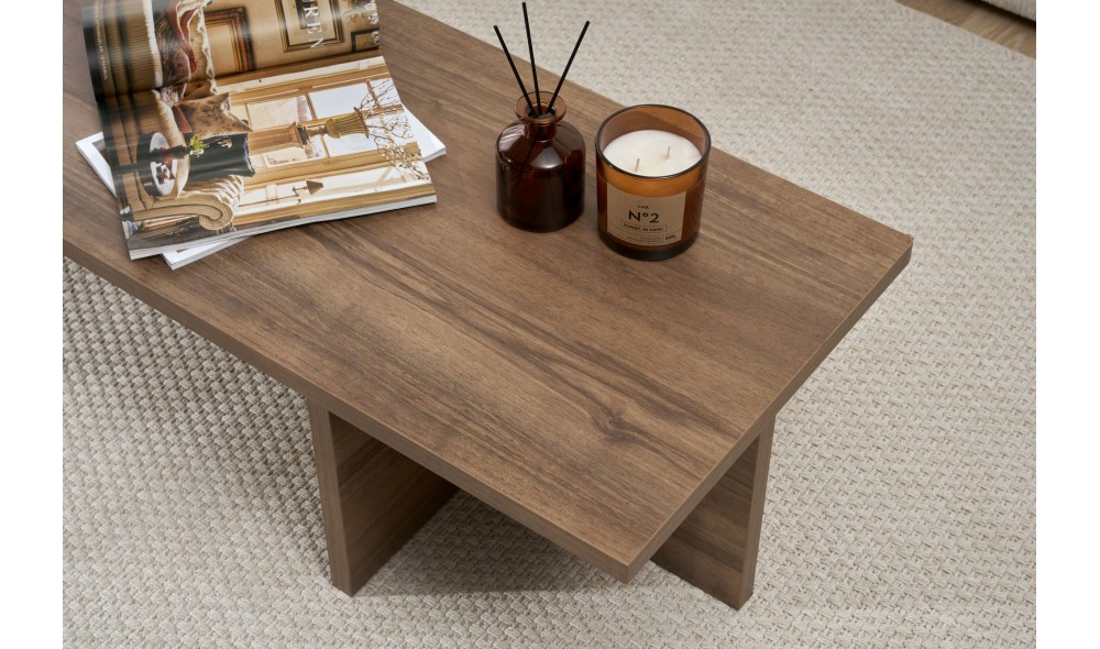 Masuta de cafea, Harbor - Venezia Walnut, 120 x 30 x 45 cm