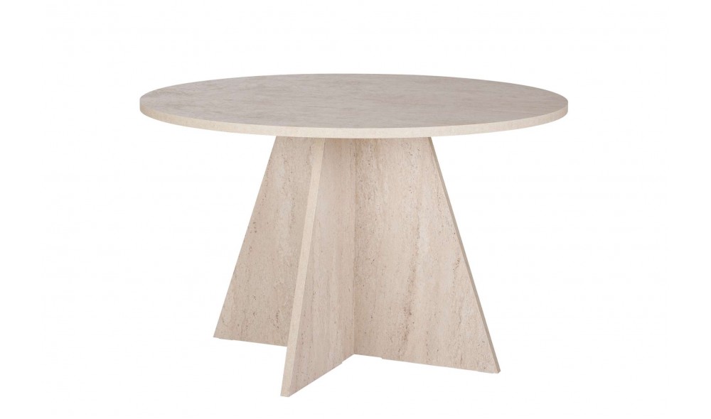 Masa de sufragerie, Virella - Travertine, 120 x 75 x 120 cm