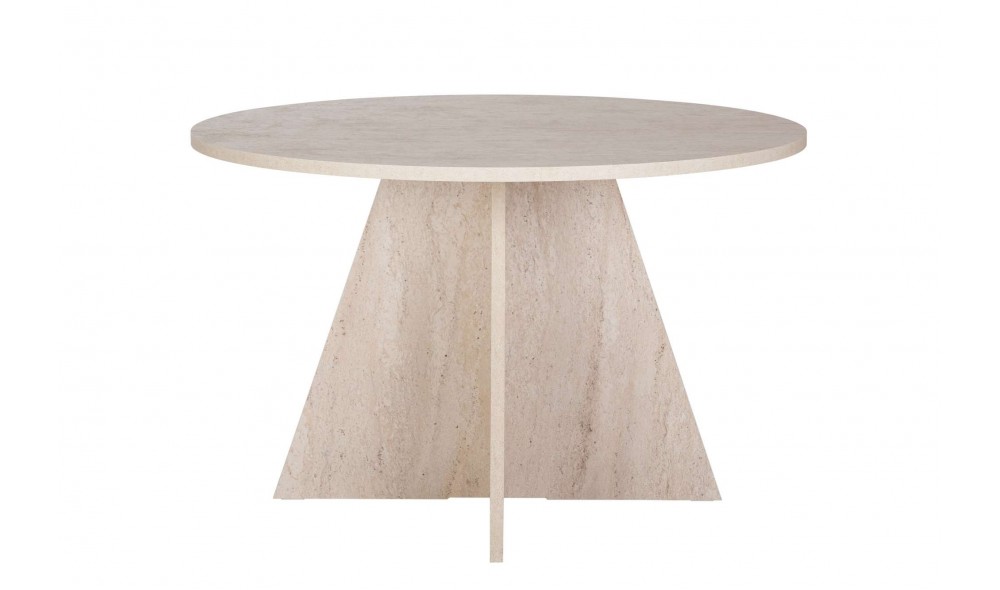 Masa de sufragerie, Virella - Travertine, 120 x 75 x 120 cm