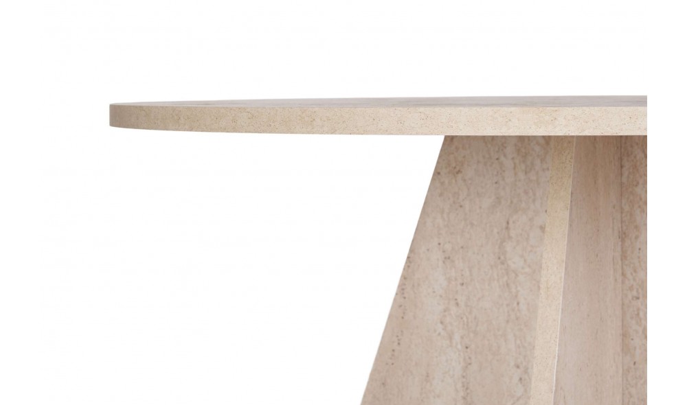 Masa de sufragerie, Virella - Travertine, 120 x 75 x 120 cm