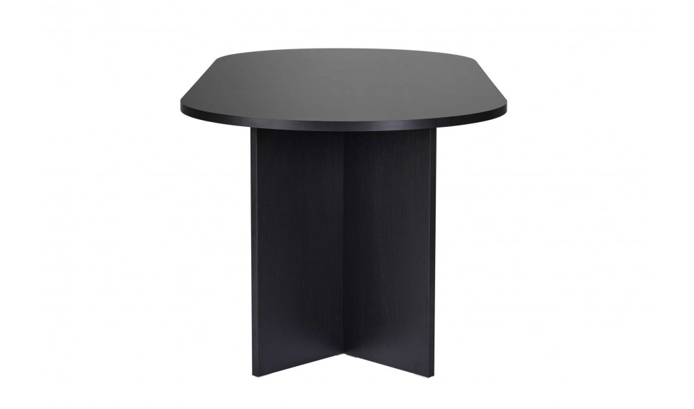 Masa de sufragerie, Sabella - Wood Black, 200 x 75 x 90 cm
