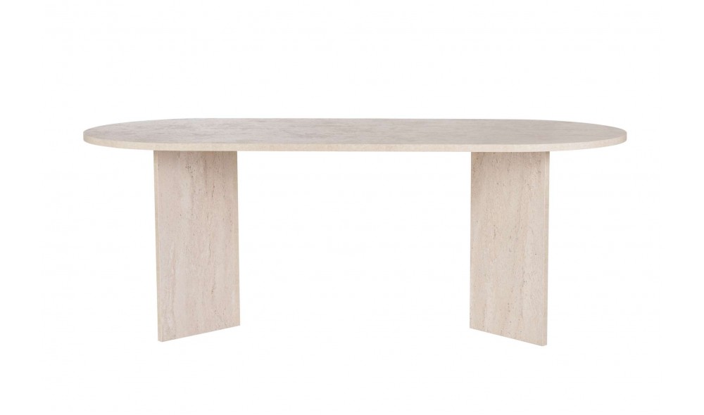 Masa de sufragerie, Sabella - Travertine, 200 x 75 x 90 cm