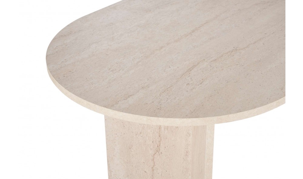 Masa de sufragerie, Sabella - Travertine, 200 x 75 x 90 cm