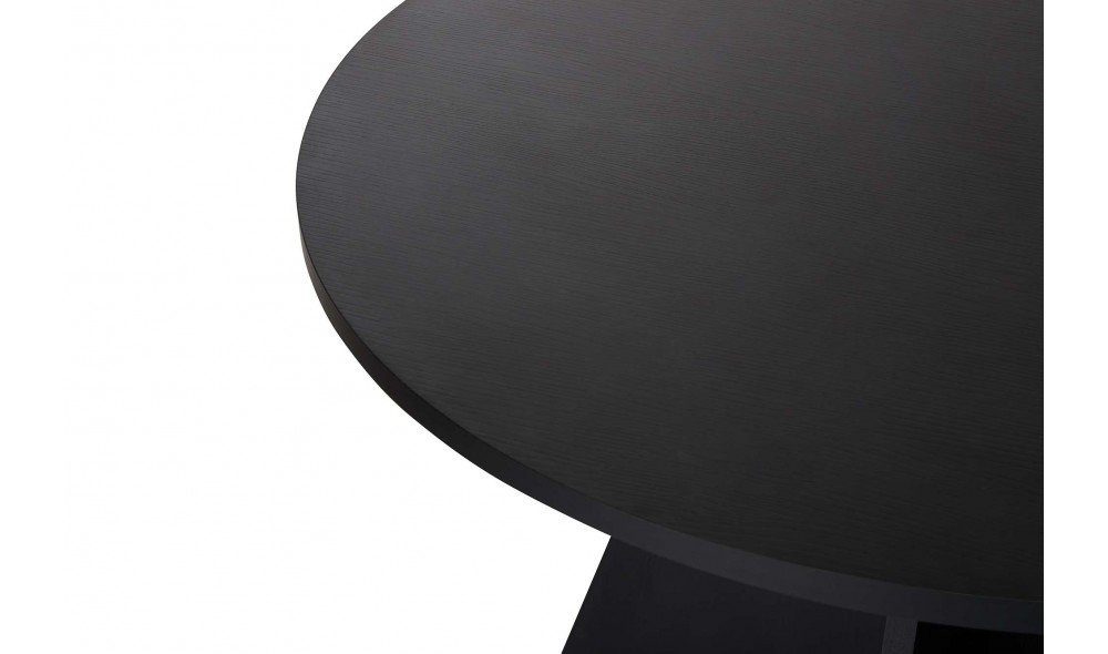 Masa de sufragerie, Virella - Wood Black, 120 x 75 x 120 cm