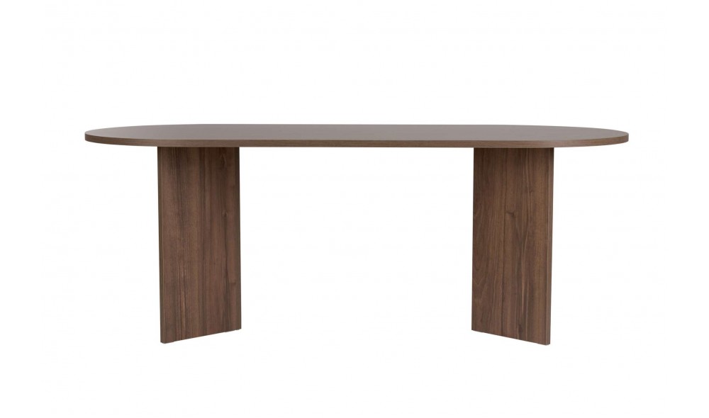 Masa de sufragerie, Sabella - Venezia Walnut, 200 x 75 x 90 cm