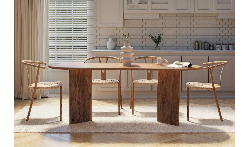 Masa de sufragerie, Sabella - Atlantic Pine, 200 x 75 x 90 cm