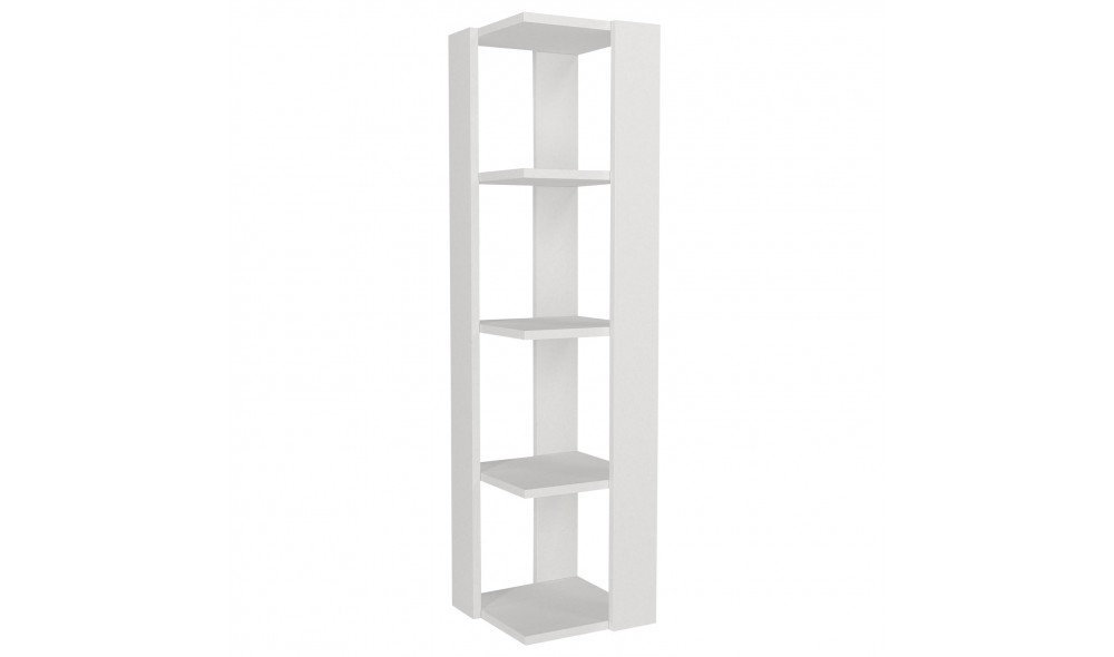 Raft pentru carti, Venita, Alb, 31 x 120 x 33 cm