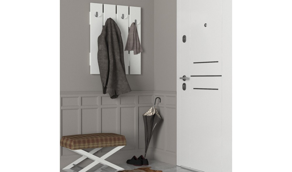 Cuier, Anita, Alb, 65 x 80 x 4 cm