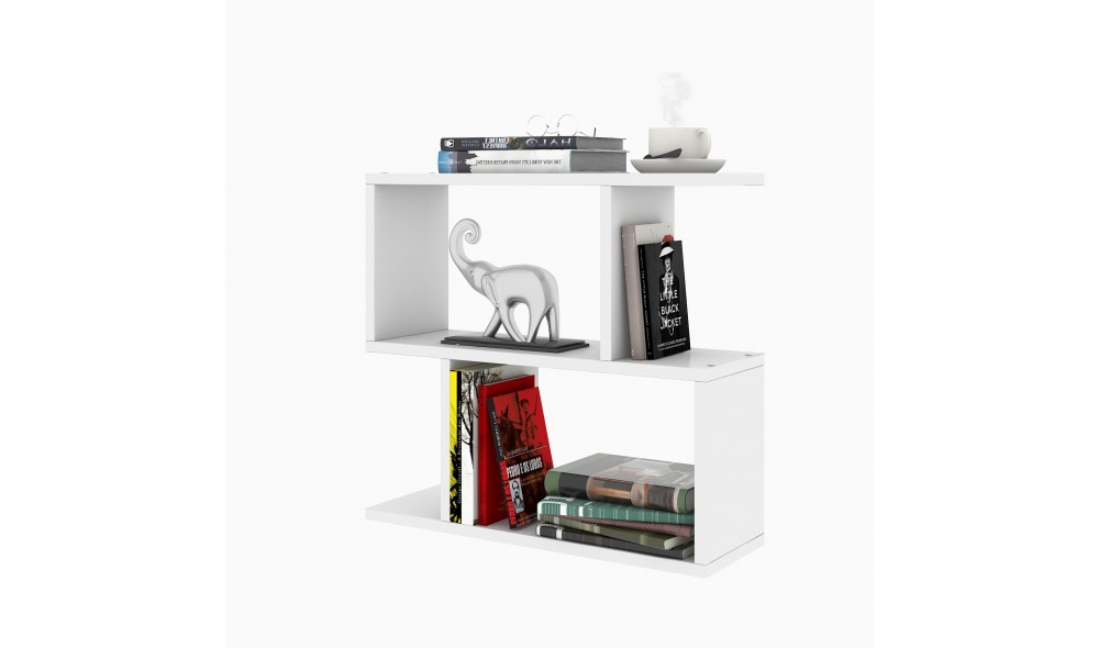 Masa laterala, Lale, Alb, 60 x 55 x 20 cm