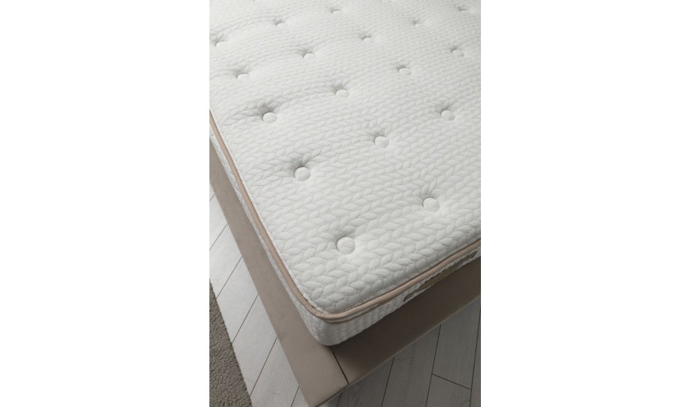 Pat dublu cu saltea, Set Deluxe 150 x 200 v2 - Bej