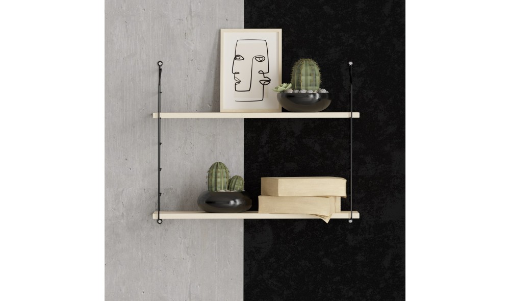 Raft de perete Armoni 2'li - Mesteacan