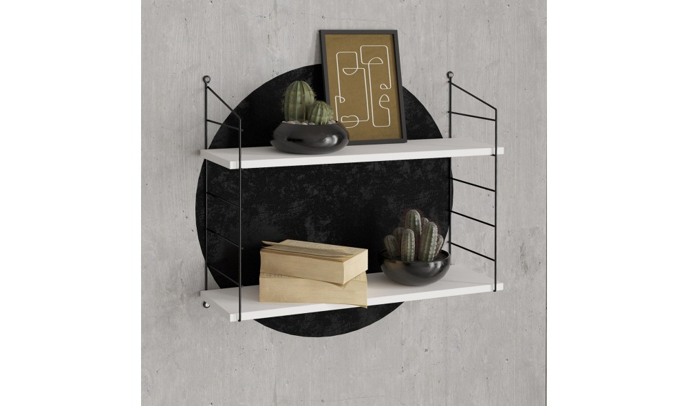 Raft de perete Armoni 2'li - Alb