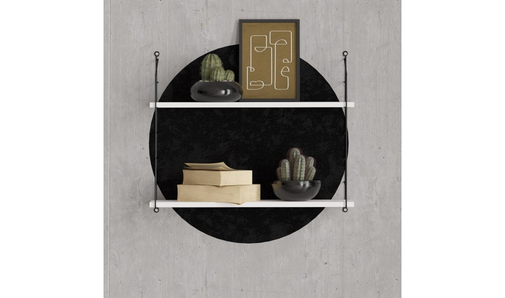 Raft de perete Armoni 2'li - Alb