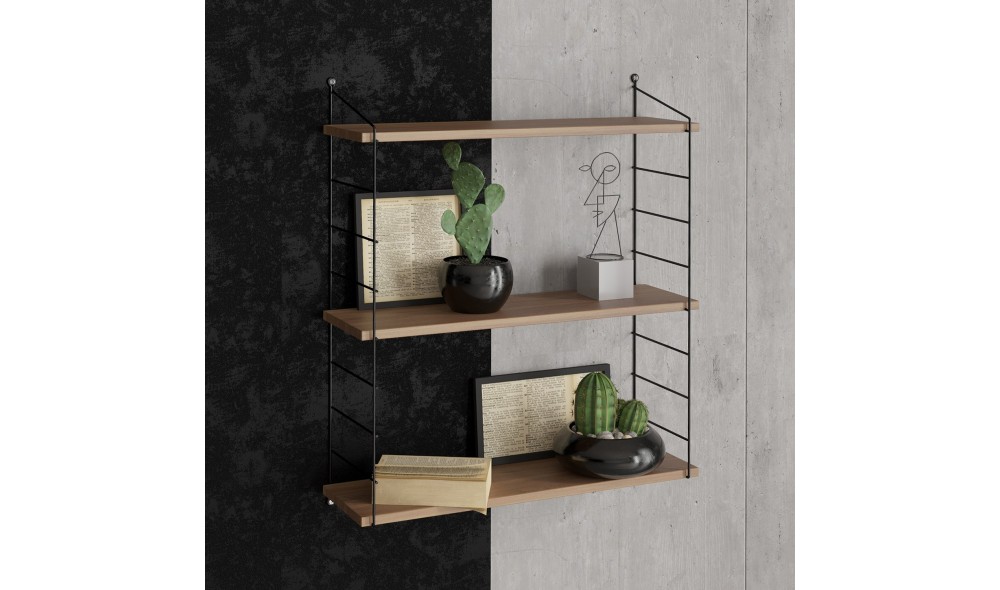 Raft de perete Armoni 3'lu - Nuc