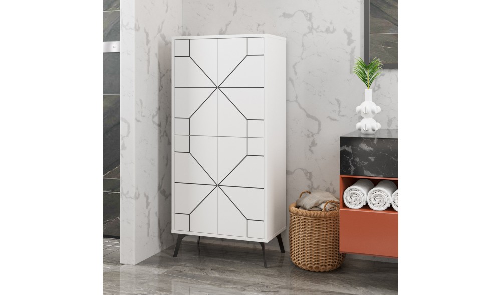 Comoda multifunctional Duna - Alb 62 x 136 x 35 cm