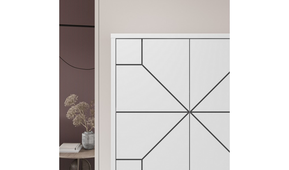 Comoda multifunctional Duna - Alb 62 x 136 x 35 cm