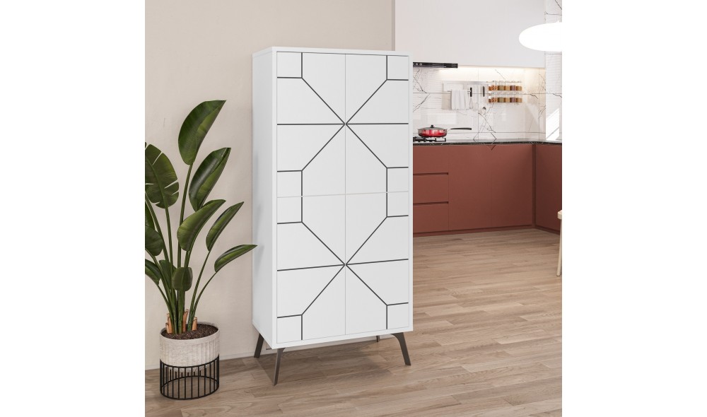 Comoda multifunctional Duna - Alb 62 x 136 x 35 cm